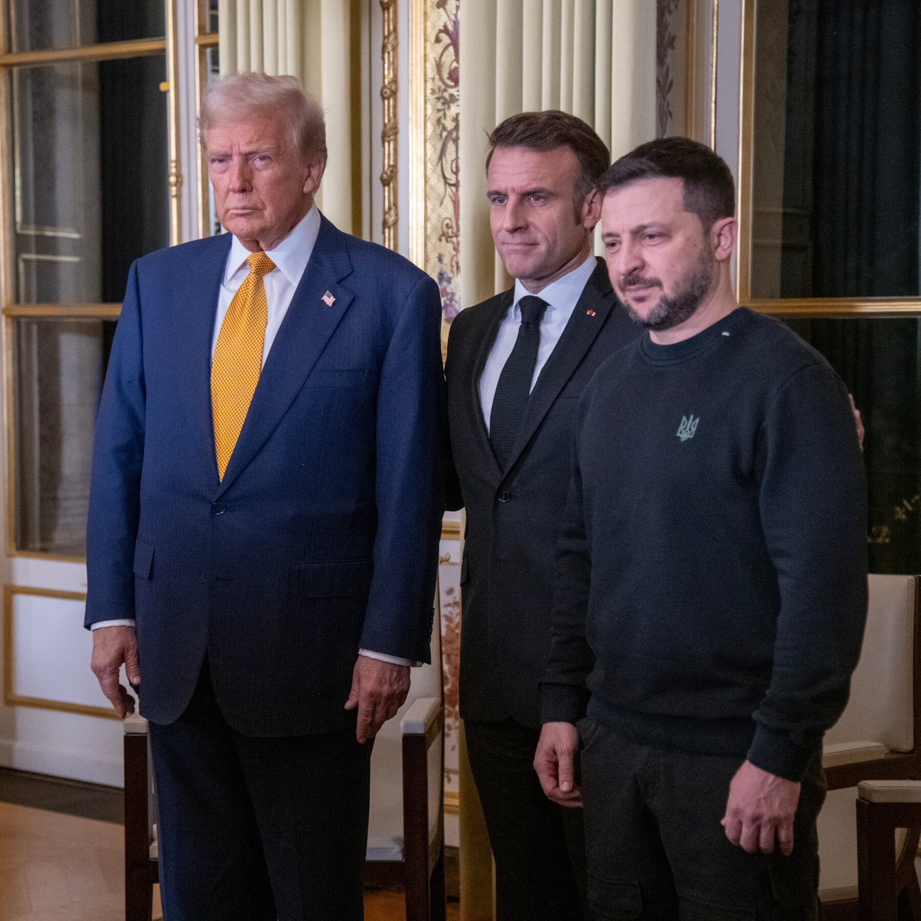 Zelensky Meets Trump in Paris to Press Ukraine’s Case